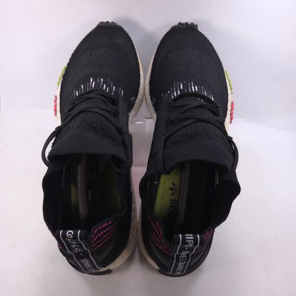 Adidas NMD Racer Primeknit Athletic Running Shoe Mens Size 13 CQ2441 Black White - Picture 4 of 9